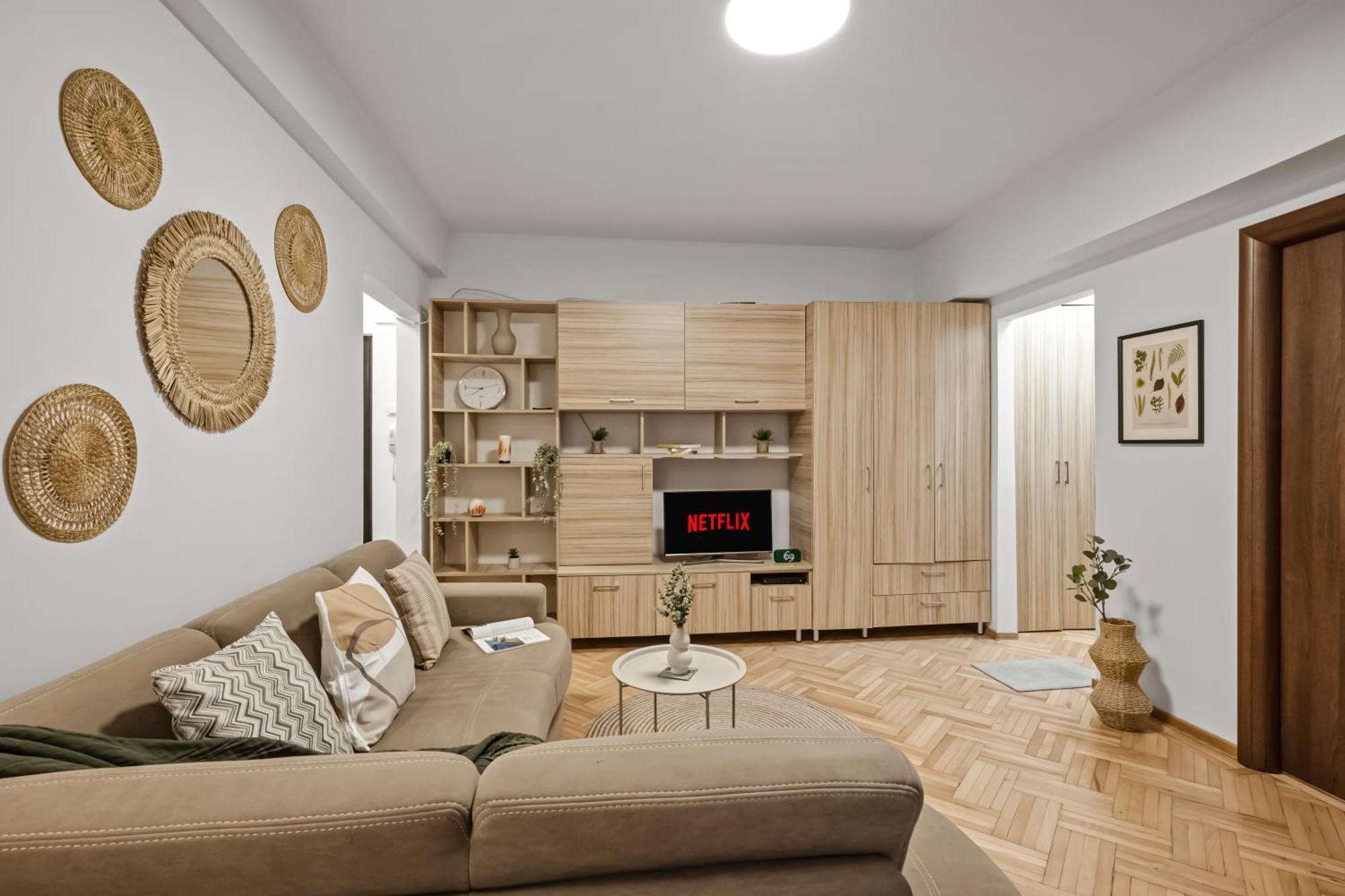 Earthy Escape - Central Apt With Balcony Βουκουρέστι Εξωτερικό φωτογραφία